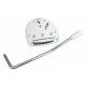 VIBRATO JAGUAR/JAZZ MASTER LOCKING + ARM CHROME
