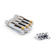 APOLLO MUSIC PARTS® SINGLE TUNING HEADLESS BASS BRIDGE CHROME