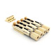 APOLLO MUSIC PARTS® SINGLE TUNING HEADLESS BASS BRIDGE GOLD