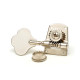 KLUSON® BASS VINTAGE MACHINE HEADS FENDER® STYLE REVERSIBLE 4x1 NICKEL