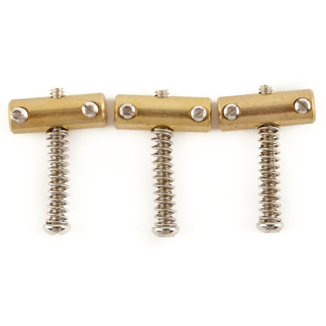 American Vintage Telecaster® Compensated Bridge Saddles, Brass