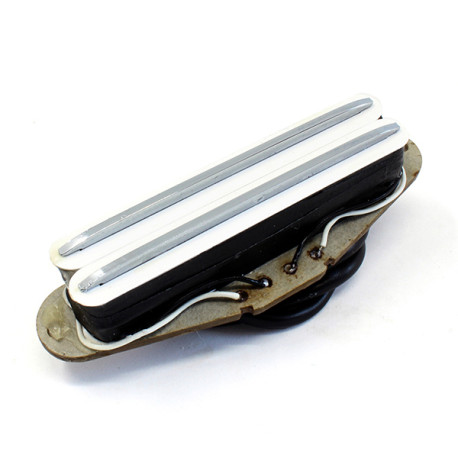 SP CUSTOM® HUMBUCKER RAIL PICKUP STRAT® SIZE LITTLE CRUSHER BRIDGE WHITE