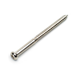BASS PICKUP SCREWS CHROME 35mm (8pcs)
