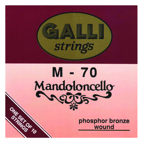 GALLI MANDOLONCELLO PHOSPHOR BRONZE SET (013- 023W-034-052/75)
