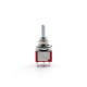 MINI-SÉLECTEUR ON-ON-ON DPDT TIGE RONDE CHROME