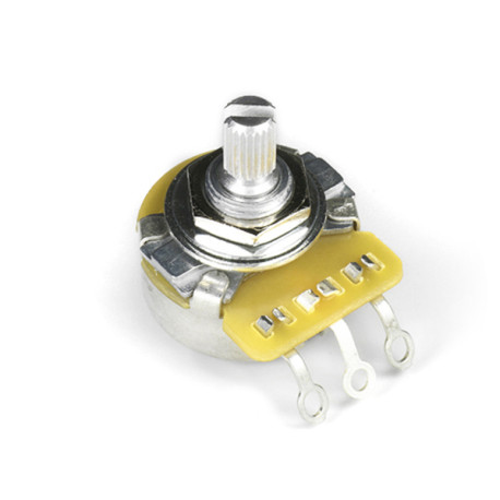 CTS® POTENTIOMÈTRE GAUCHER VINTAGE FILETAGE COURT AXE FENDU 6mm 250K AUDIO