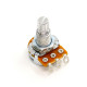 ALPHA® METRIC MINI POTENTIOMETER 6mm SPLIT SHAFT 250K AUDIO (Bulk 10pcs)