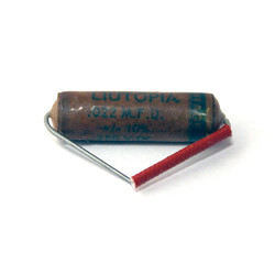 LIUTOPIA® VINTAGE SERIE CAPACITOR "GREEN STRIP INK" 0.022 uF 250VDC