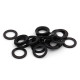 RONDELLE CAOUTCHOUC POUR JACKS TUBES BLACK (25pcs)