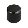 DOME KNOB BLACK 6.35mm (FOR SOLID SHAFTS) (2)