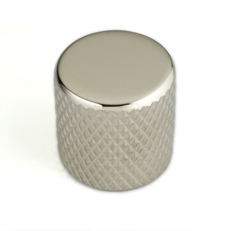 FLAT TOP KNOB POUR P.BASS ET TELE NICKEL 6.35mm (FOR SOLID SHAFTS) (2)