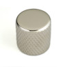 FLAT TOP KNOB POUR P.BASS ET TELE NICKEL 6.35mm (FOR SOLID SHAFTS) (2)