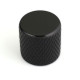 FLAT TOP KNOB POUR P.BASS ET TELE BLACK 6.35mm (FOR SOLID SHAFTS) (2)