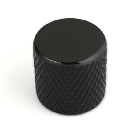 FLAT TOP KNOB POUR P.BASS ET TELE BLACK 6.35mm (FOR SOLID SHAFTS) (2)