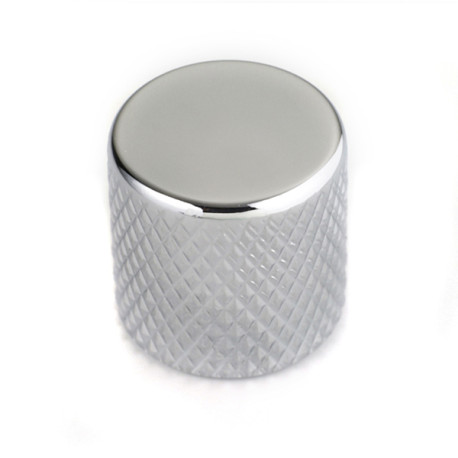 FLAT TOP KNOB POUR P.BASS ET TELE CHROME 6.35mm (FOR SOLID SHAFTS) (2)