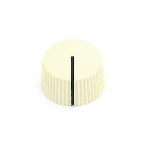 VINTAGE RADIO KNOB FOR SOLID SHAFT POTS CREAM (1 PCE)