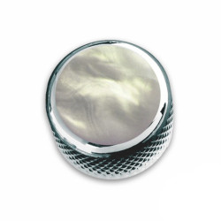 Q-PART DOME CHROME ACRYLIC WHITE PEARL