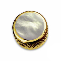 Q-PART DOME GOLD ACRYLIC WHITE PEARL