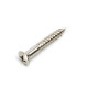 GOTOH® STRAP PIN / BRIDGE SCREWS WS-04 3.5 x 25mm OVAL HEAD NICKEL (20pcs)