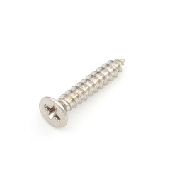 GOTOH® TS-04 SCREWS FOR TELE® BRIDGE FLAT HEAD 3.5 x 20mm NICKEL (20pcs)