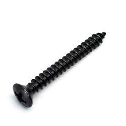 GOTOH® SHORT NECK PLATE SCREWS TS-03-35 4 x 35mm BLACK (4pcs)