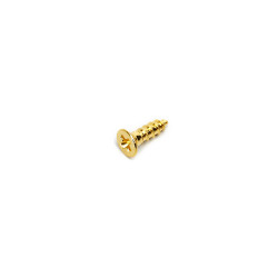 GOTOH® SCREWS FOR CLASSICAL MACHINE HEADS WS-01 2.1 x 8mm FLAT HEAD GOLD (20pcs)