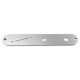 TELE CONTROL PLATE WITH SLANTED SWITCH SLOT CHROME