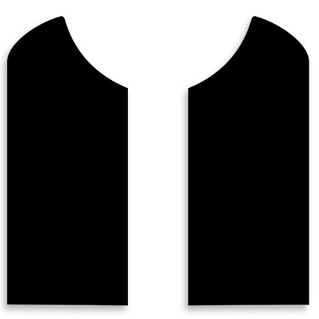 "GOLPEADOR" SELF-ADHESIVE PICKGUARD 17x7cm LEFT + RIGHT BLACK