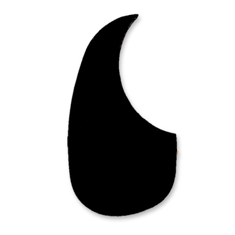 HOSCO® ADHESIVE PICKGUARD FOR ACOUSTIC LEFT HAND BLACK