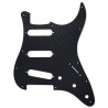 HOSCO® PICKGUARD FOR STRAT® SSS 11 HOLES PLASTIC CARBON PATTERN