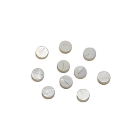 DOTS 4mm MOTHER OF PEARL (Bulk 10pcs)
