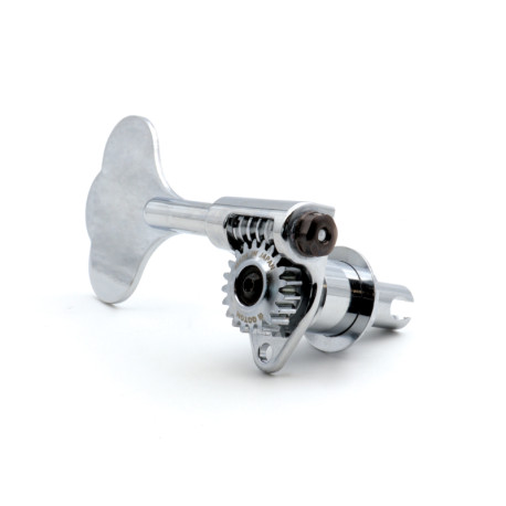 GOTOH® GBU510C-9 BASS MACH HEAD 14mm CLOVER BUTT. TREBLE SIDE 1:20 CHROME (1pce)