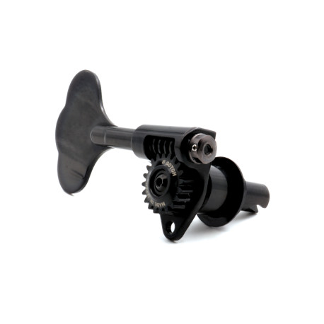 GOTOH® GBU510C-9 BASS MACH HEAD 14mm CLOVER BUTT. TREBLE SIDE 1:20 BLACK (1pce)
