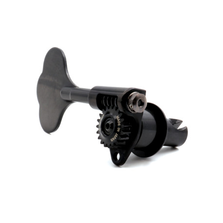 GOTOH® GBU510C-12 BASS MACH HEAD 17mm CLOVER BUTT TREBLE SIDE 1:20 BLACK (1pce)