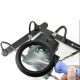 3RD HAND SOLDERING TOOL WITH MAGNIFYING GLASS