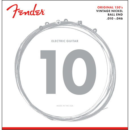 FENDER ORIGINAL PURE NICKEL 150 R GUITAR STRINGS 10-46