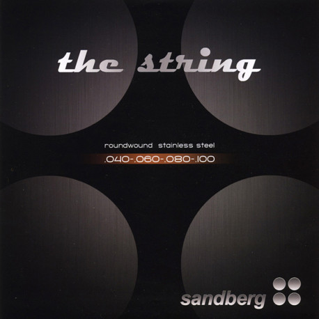 SANDBERG® CORDES BASSE ACIER INOXYDABLE 040-100