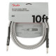 FENDER® PROFESSIONAL SERIES INSTRUMENT CABLE STRAIGHT/STRAIGHT (3 M) WHITE TWEED