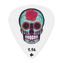 GALLI PICK CELLULOID GRAPHIC SUGAR SKULL 351 1.14mm (12 PCS)