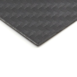 HOSCO® PICKGUARD BLANK 30 x 45cm x 2.5mm PLASTIC CARBON PATTERN