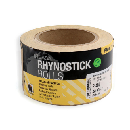 INDASA® RHYNOSTICK® PLUS LINE SELF ADHESIVE SANDING PAPER ROLL P400 (25m)