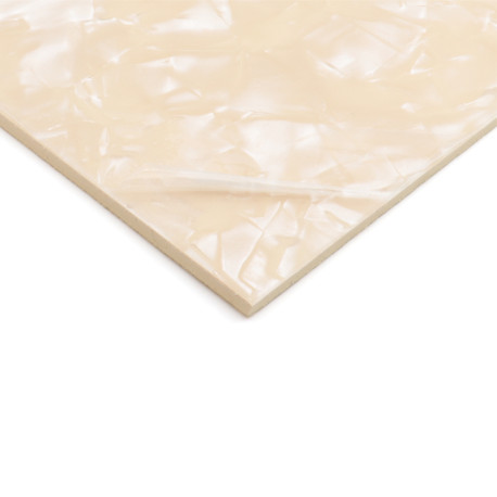 ALL PARTS® MATIÈRE PLAQUE PROTECTION 30 x 45cm x 2.54mm 2 PLIS CRÈME NACRÉ