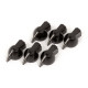 FENDER® BOUTONS CHICKEN HEAD AVEC VIS 6.35mm NOIR (6pcs)