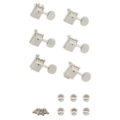 FENDER® VINTAGE STYLE GUITAR TUNING MACHINE SET NICKEL
