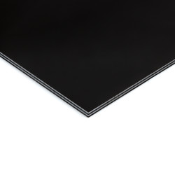 PICKGUARD BLANK 29 X 48cm / THICKNESS 2.70mm (1.06") 5-PLY BLACK (B/W/B/W/B)