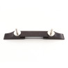 EBONY BASE FOR ARCHTOP BRIDGE NICKEL THUMBWHEELS
