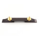 EBONY BASE FOR ARCHTOP BRIDGE GOLD THUMBWHEELS
