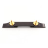 EBONY BASE FOR ARCHTOP BRIDGE GOLD THUMBWHEELS