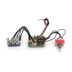 VAUDOO® TRIPELDOO 3-BAND PREAMP + 3-WAY TOGGLE SWITCH