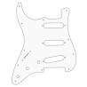 WD® CUSTOM PICKGUARD TYPE STRAT® GAUCHER 11 TROUS 2.28mm 3 PLIS BLANC